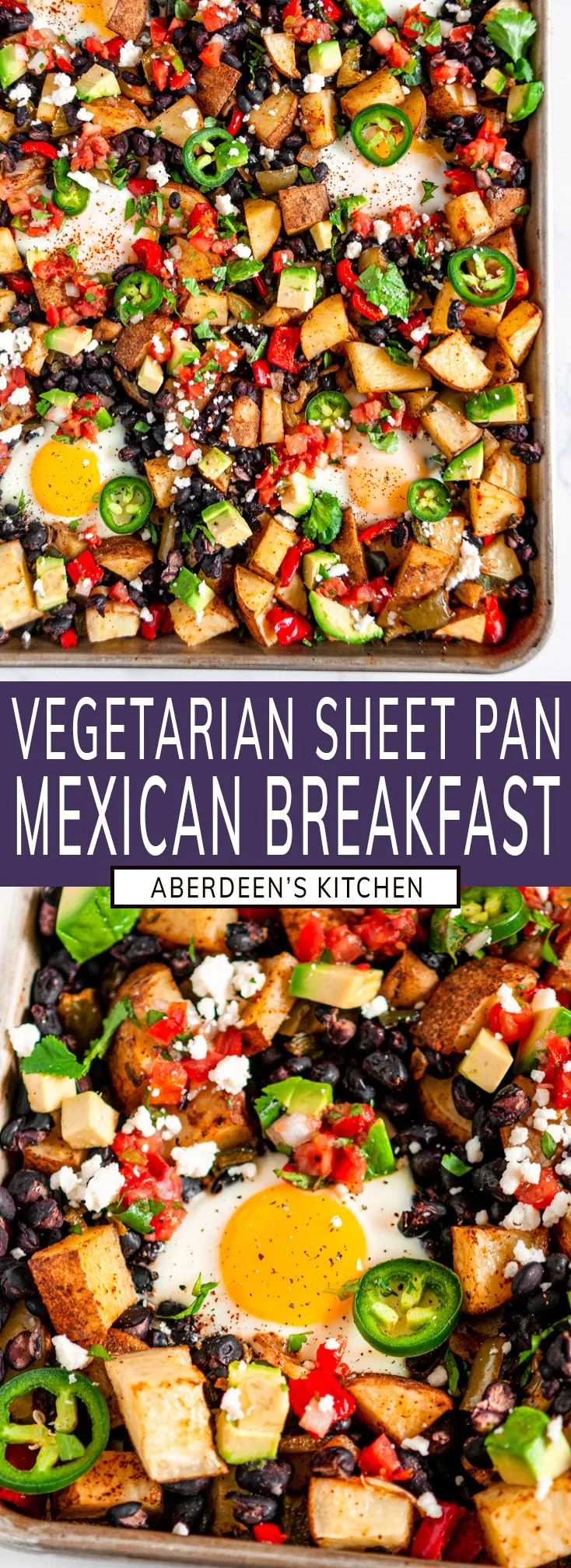 Vegetarian Sheet Pan Mexican Breakfast