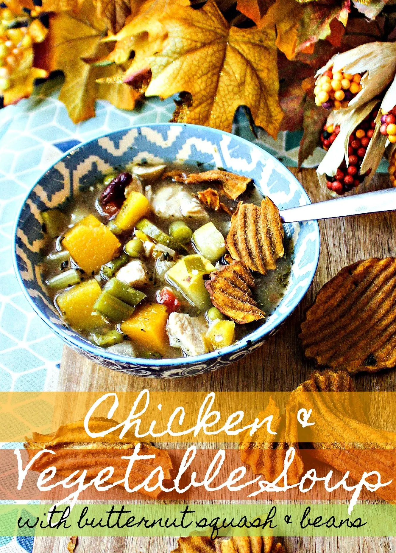 Veggie Chicken Soup with Butternut Squash