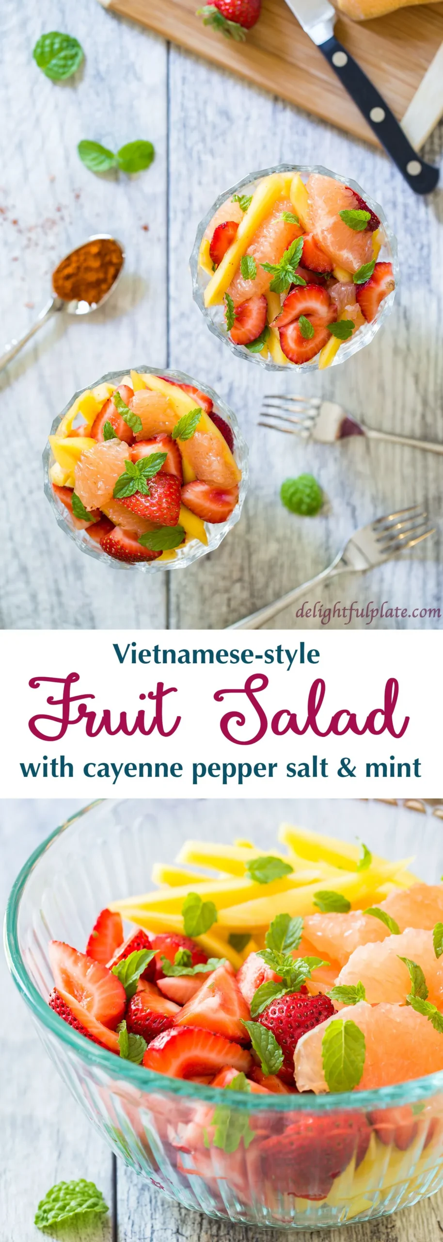 Vietnamese Fruit Salad with Salt and Cayenne Pepper