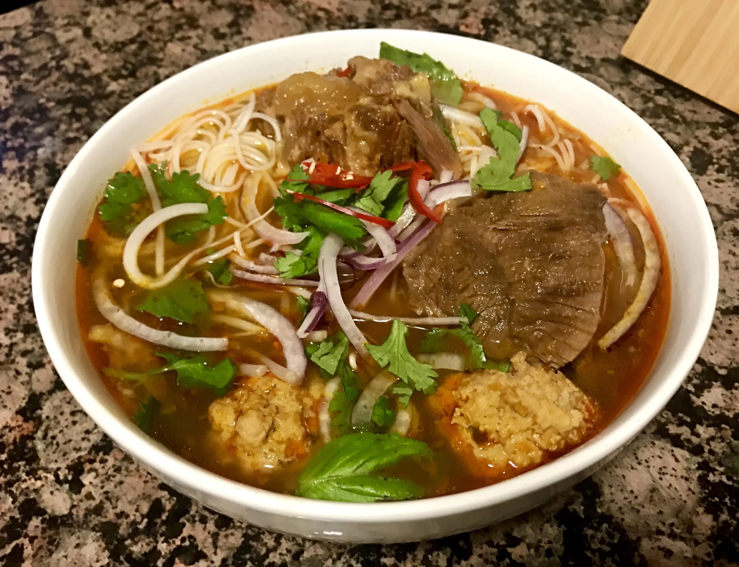 Vietnamese Spicy Beef Noodle Soup (Bun Bo Hue)