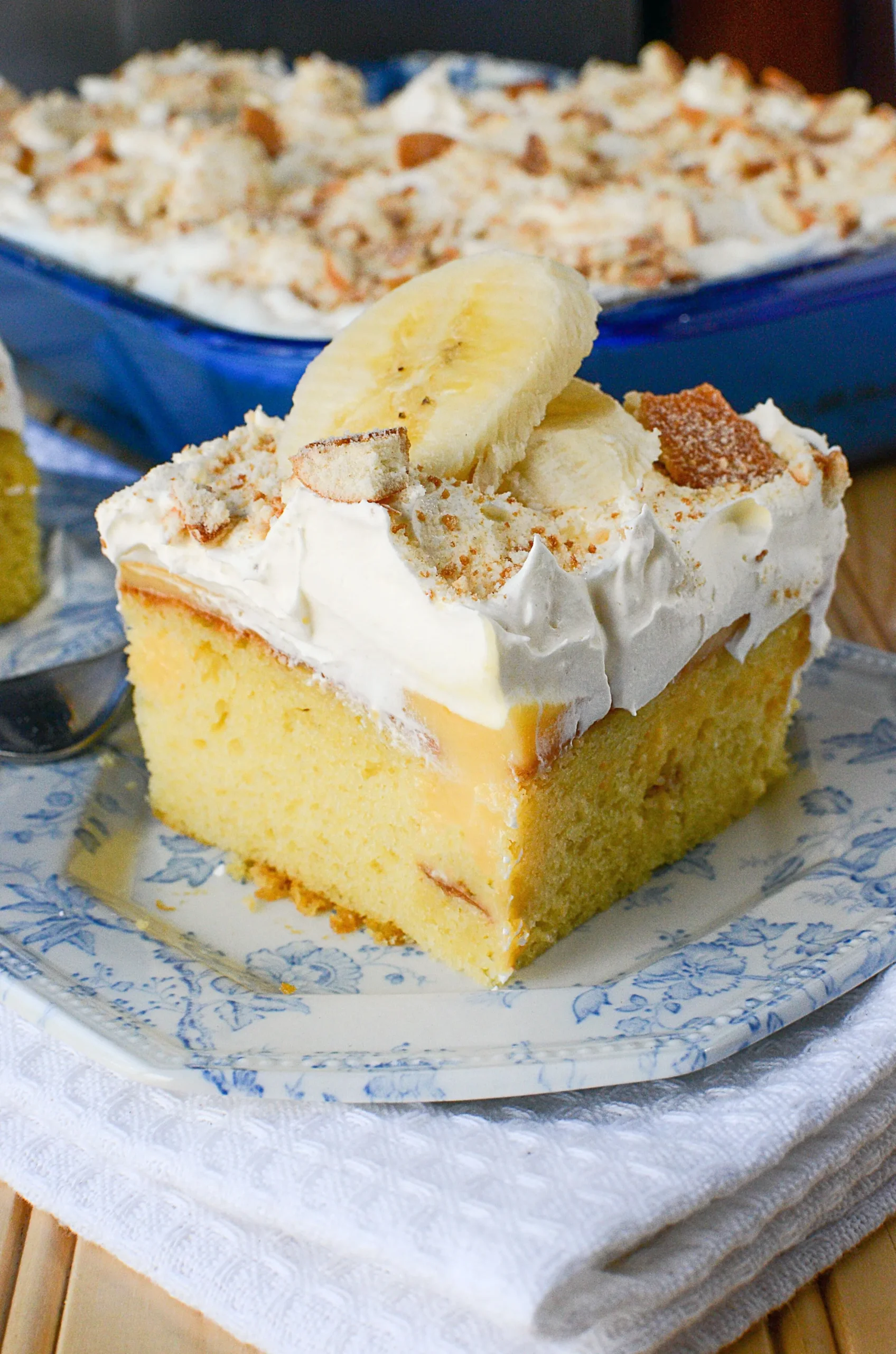 Warm Banana Pudding Cake