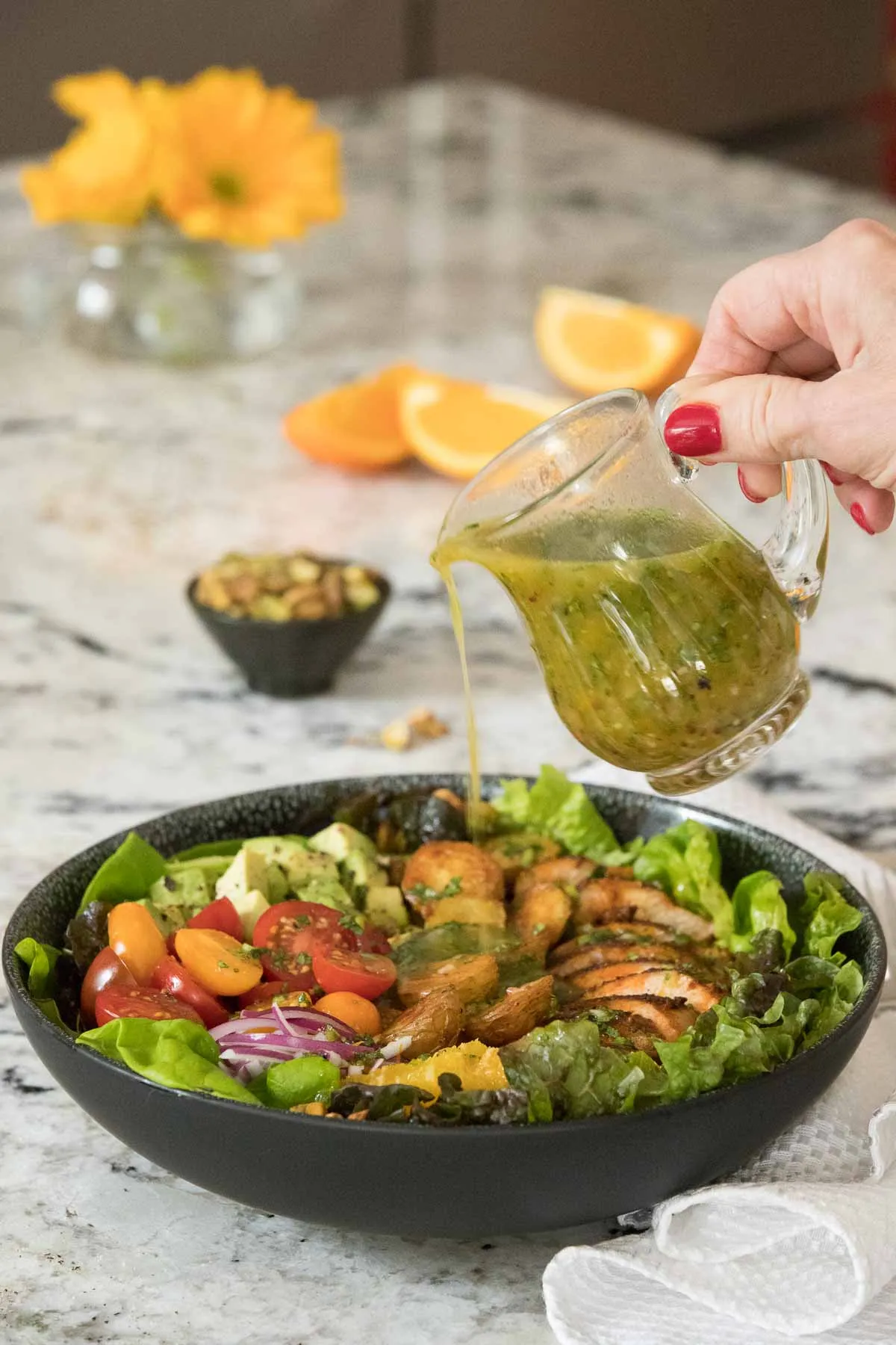 Warm Chicken and Roasted Potato Salad