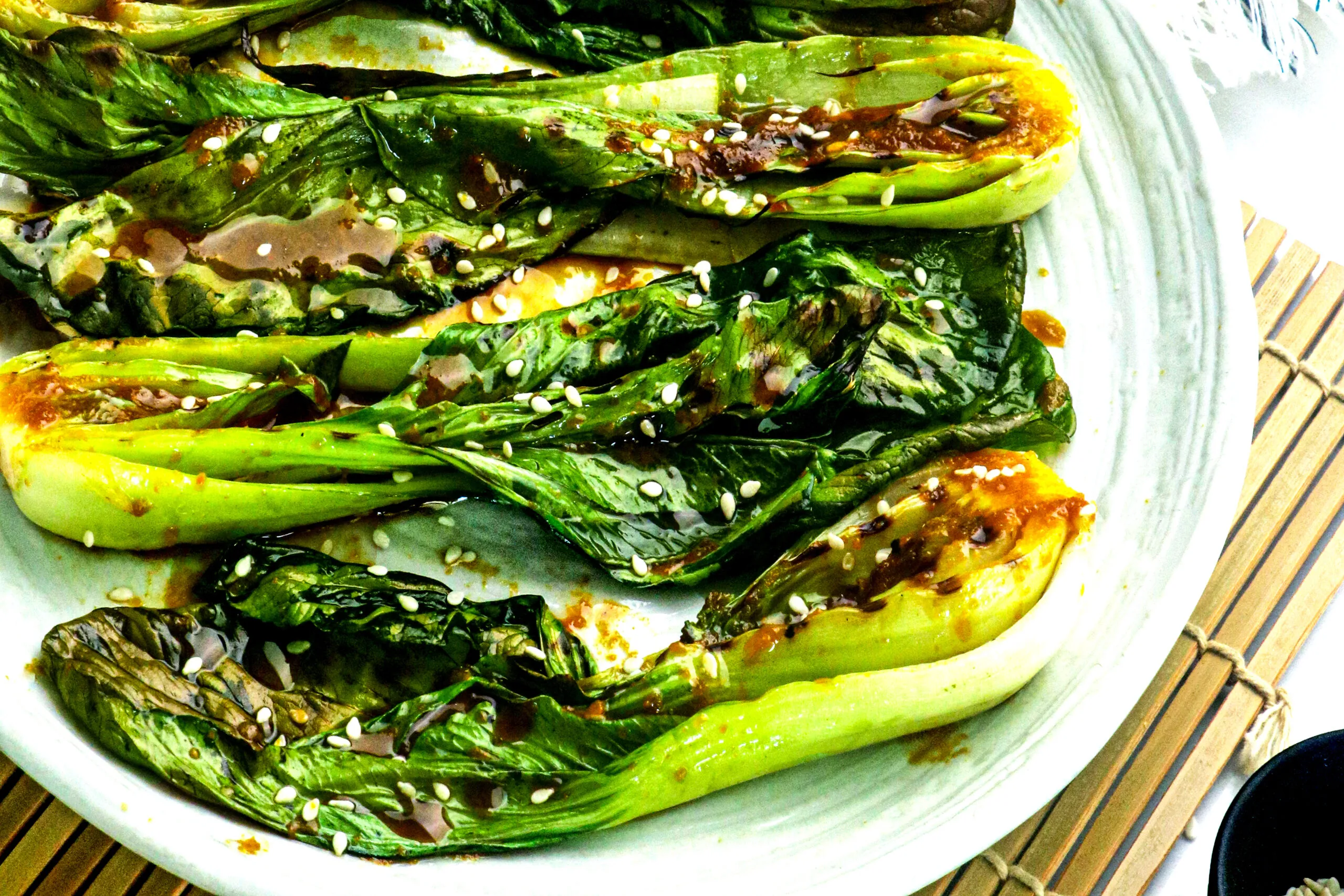 Warm Glazed Endive and Bok Choi