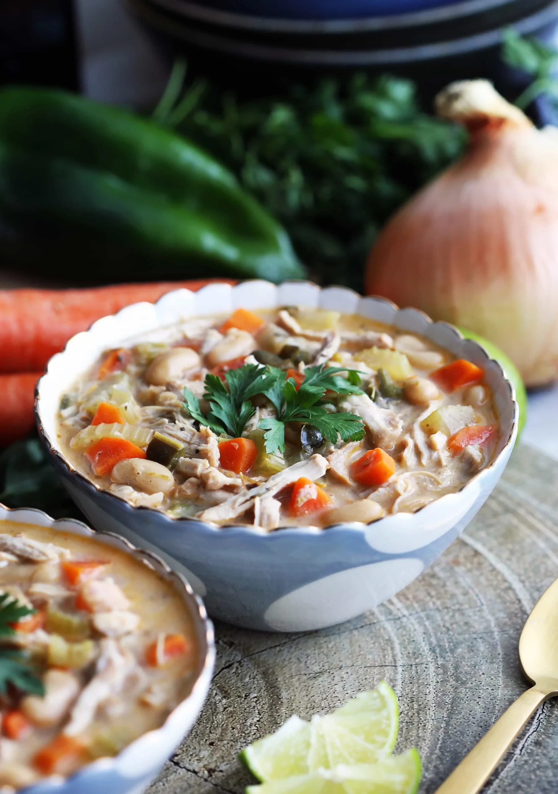 White Bean Chicken Chili Instant Pot