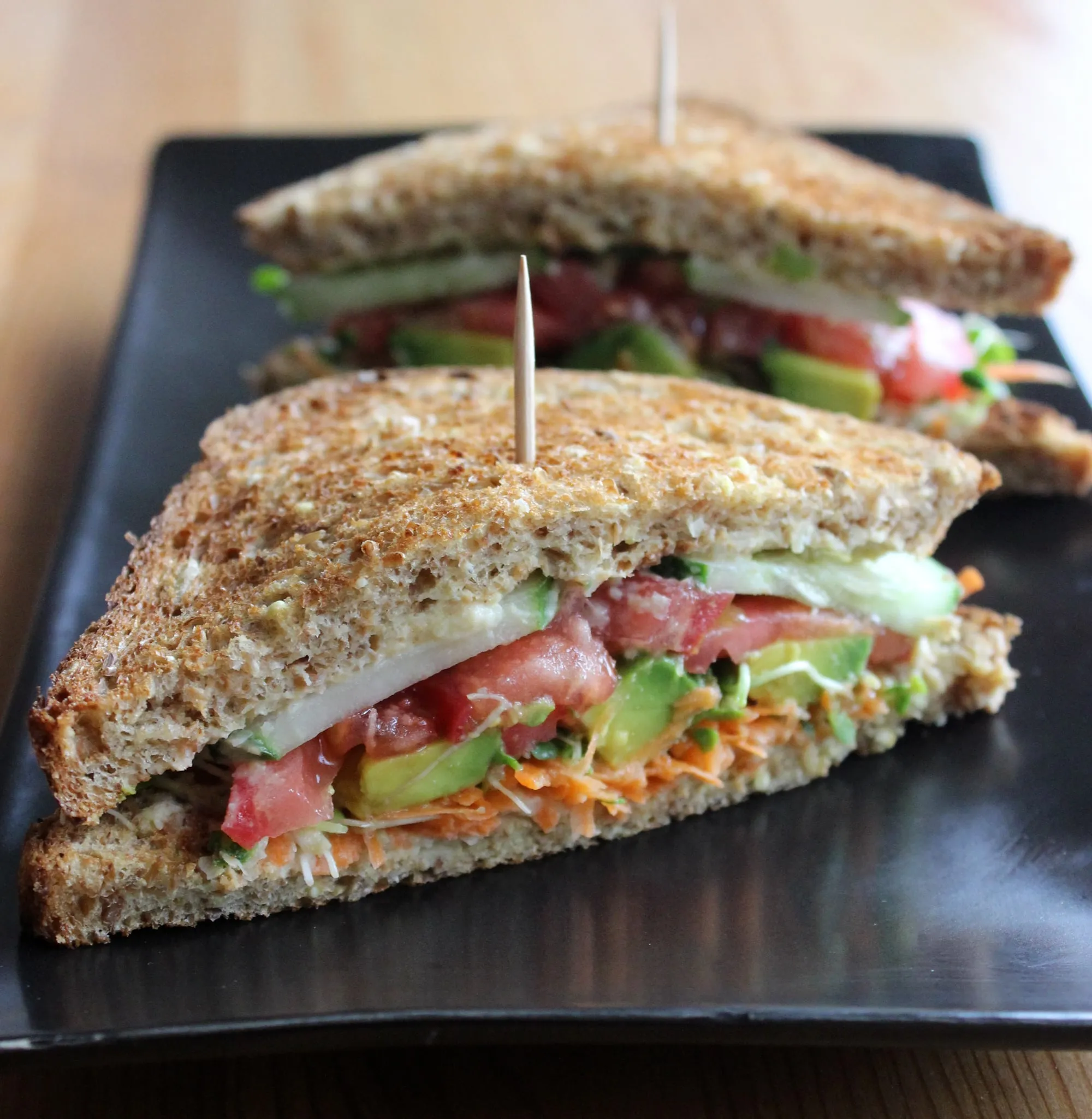 Whole Grain Veggie Sandwich