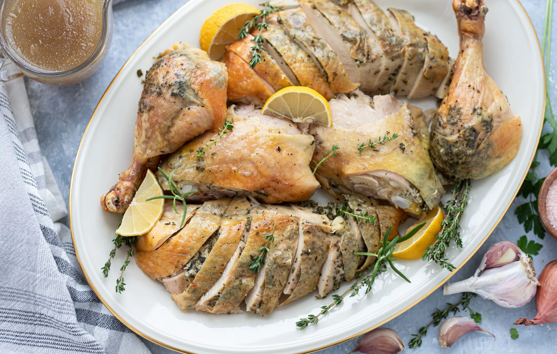 Whole Roasted Chicken with Citrus and Herbs