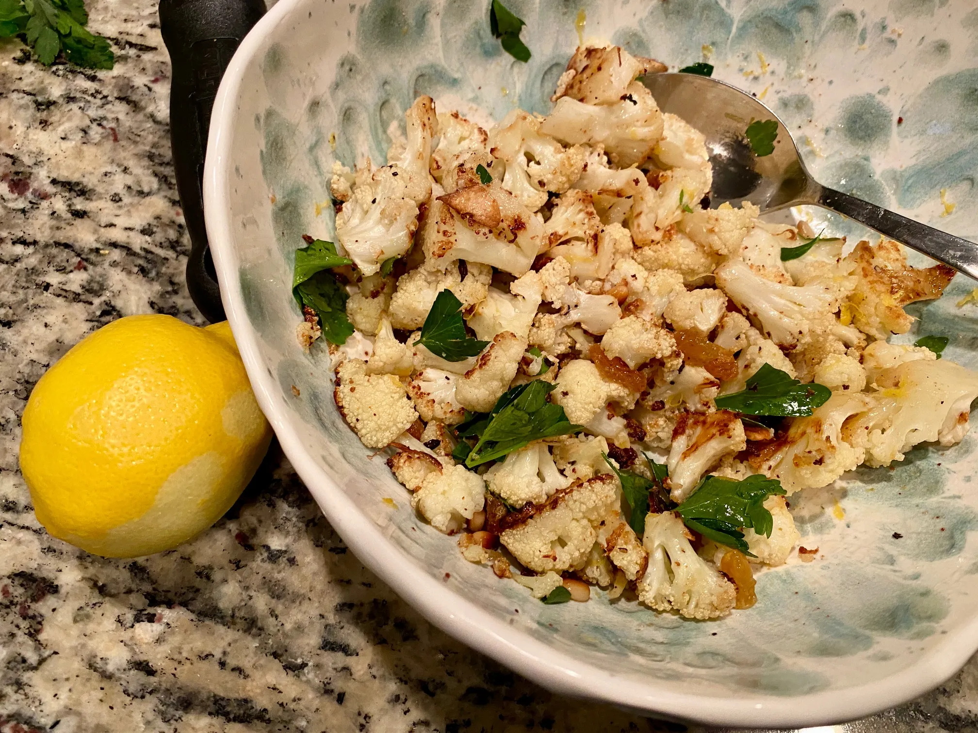 Whole Roasted Sicilian Cauliflower