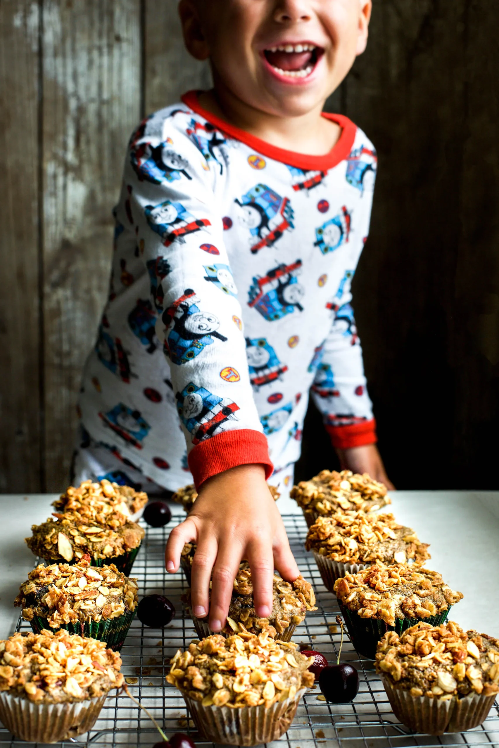 Whole Wheat Almond Streusel Muffins