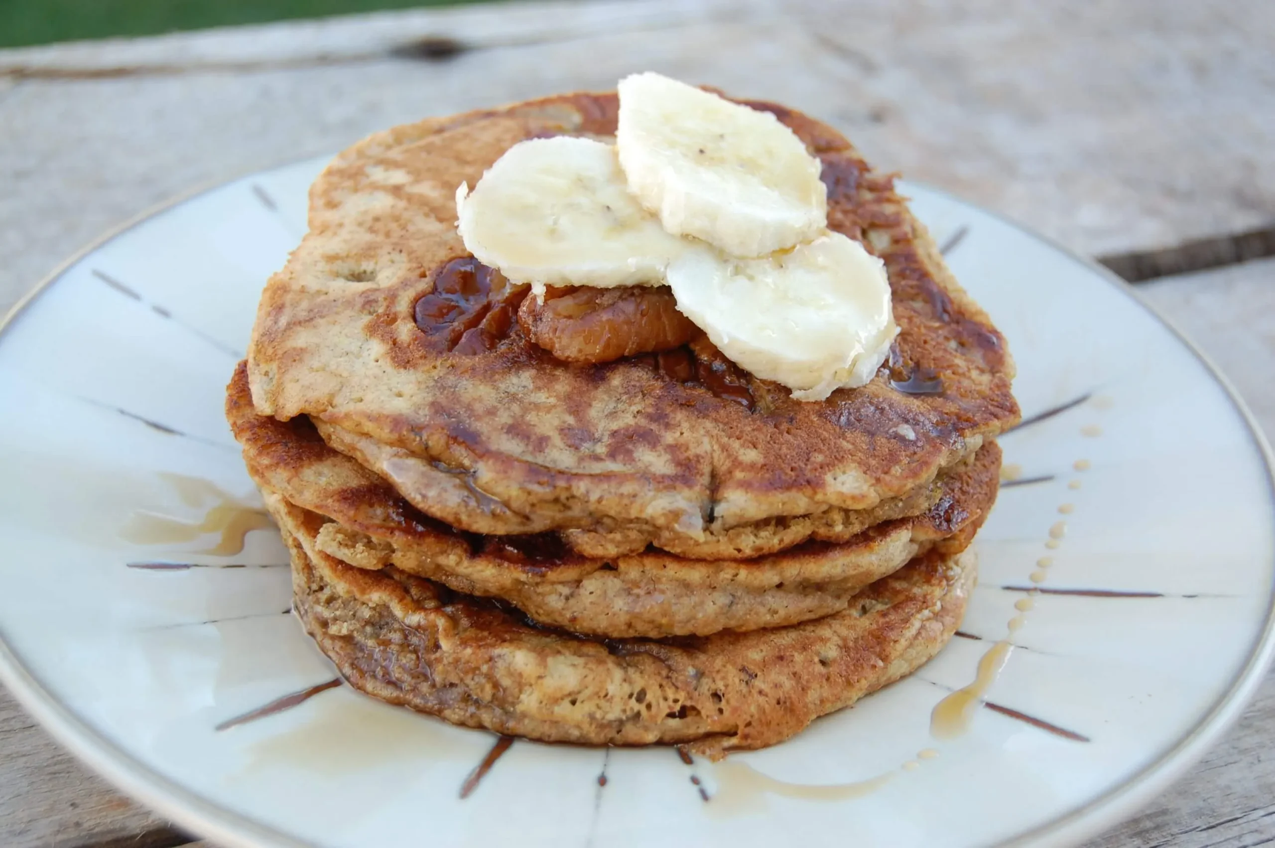 Whole Wheat Banana Nutella Pancakes