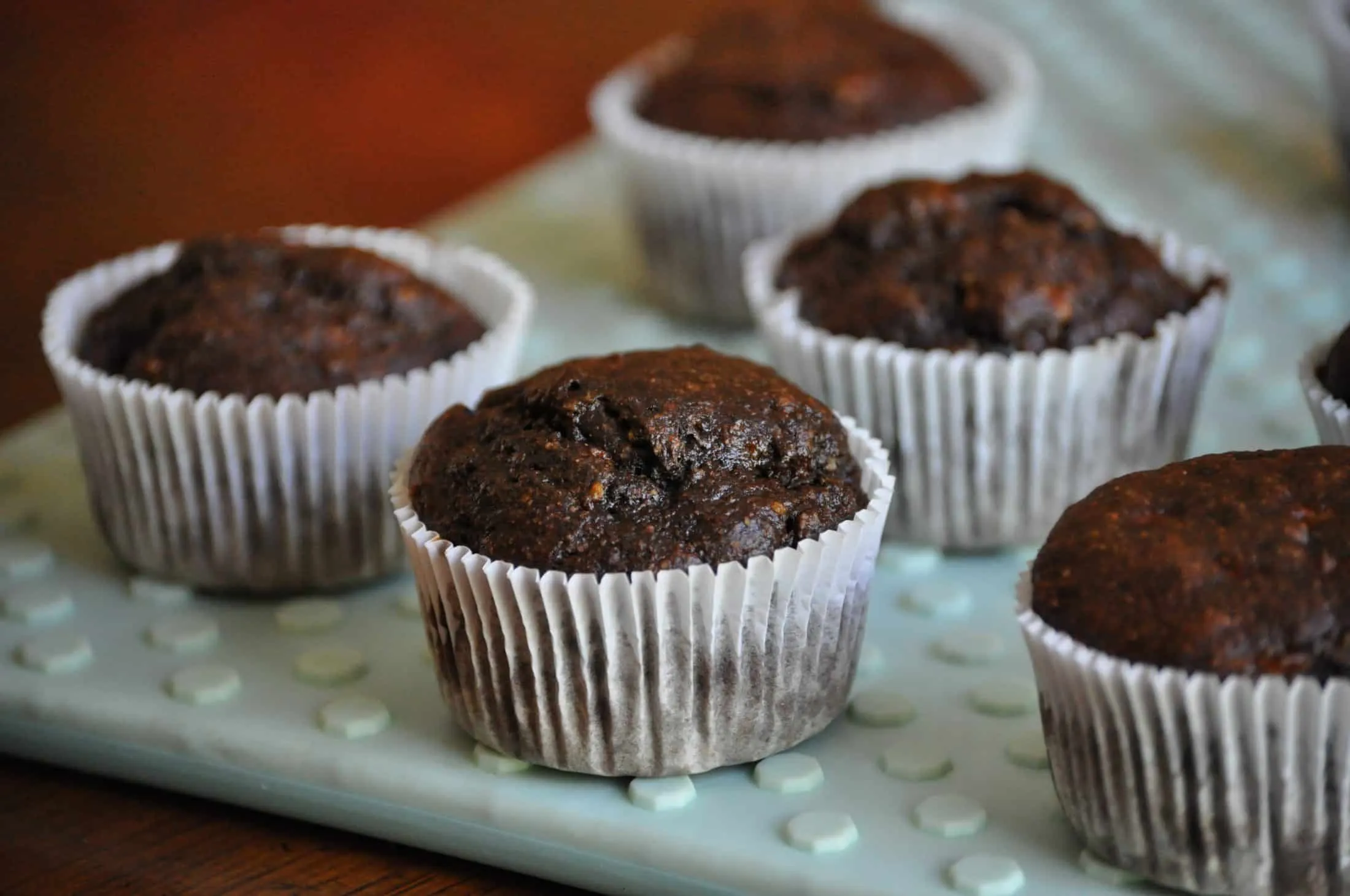 Whole Wheat Chocolate Banana Muffins