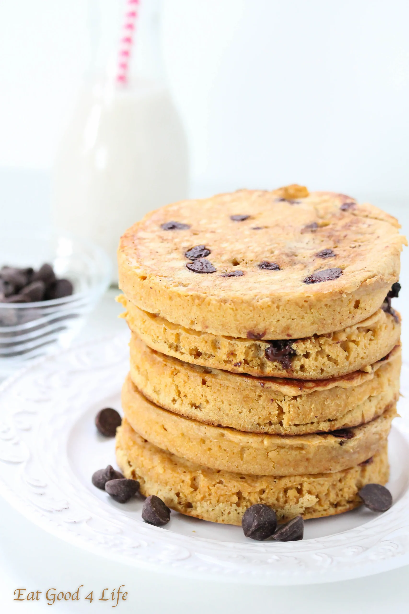 Whole Wheat Chocolate Chip Pancakes