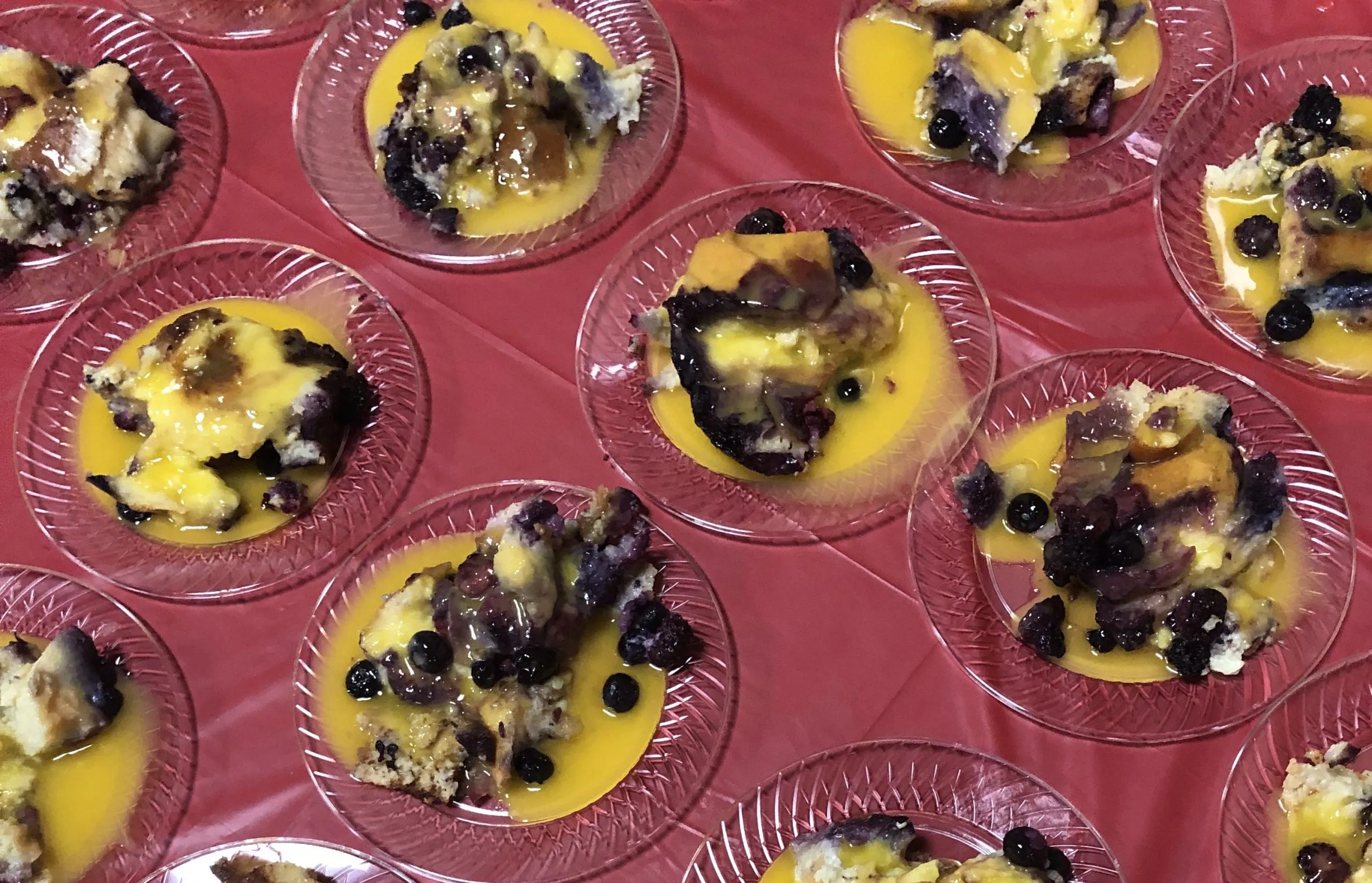 Wild Berry Bread Pudding with Orange Sauce