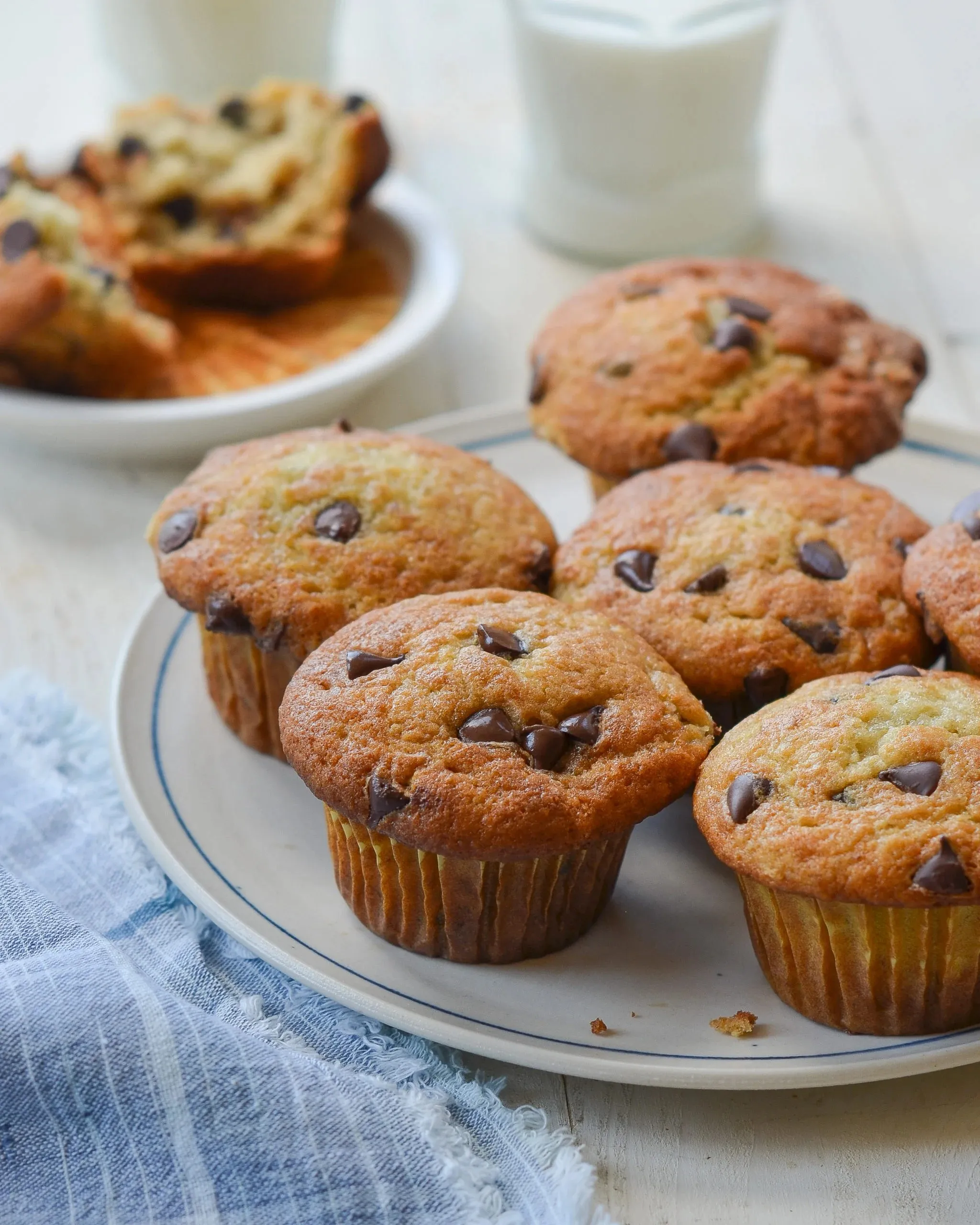 Windswept Banana Chocolate Chip Muffins