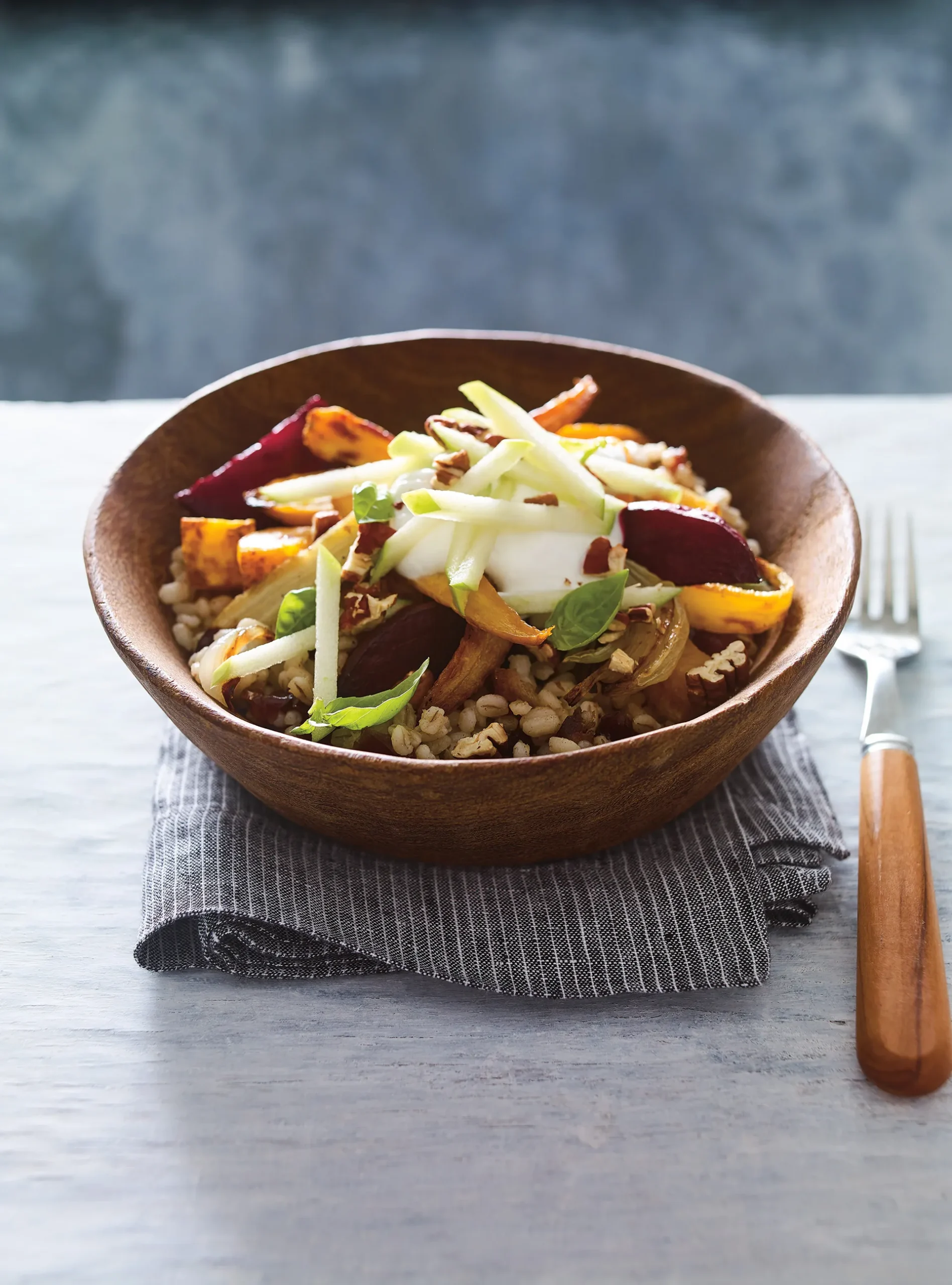 Winter Roasted Vegetable Barley Bowls