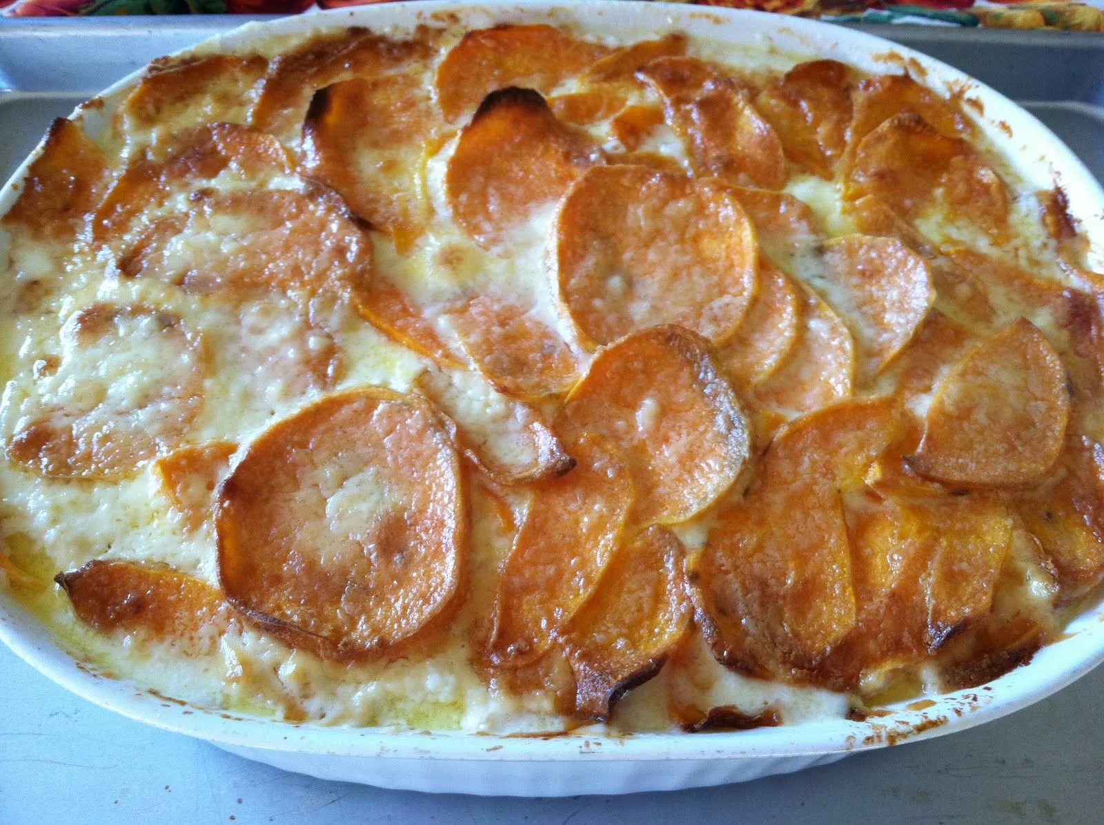 Yam Gratin with Gruyere