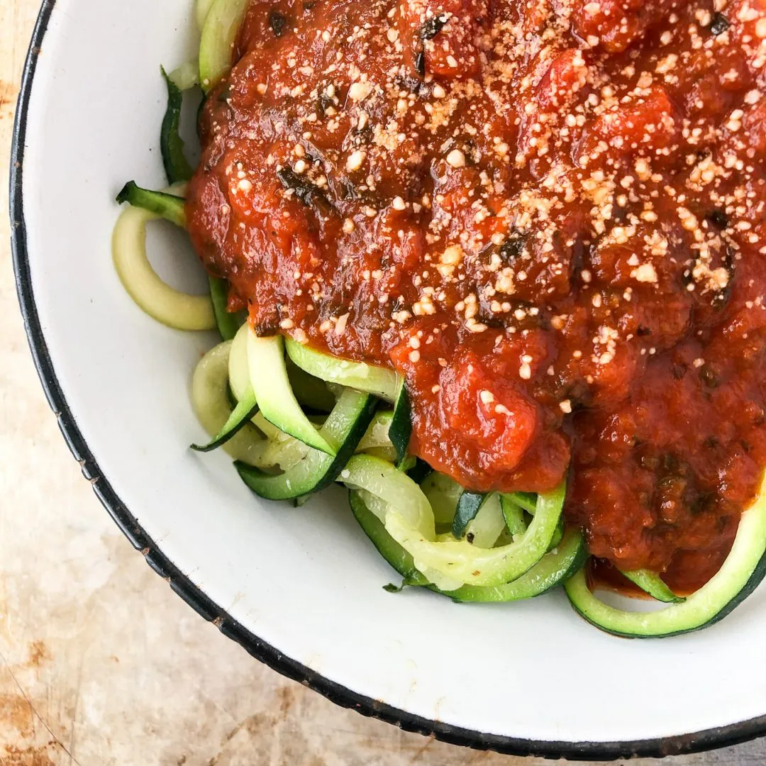 Zoodle Noodle Spaghetti Dinner Bowl
