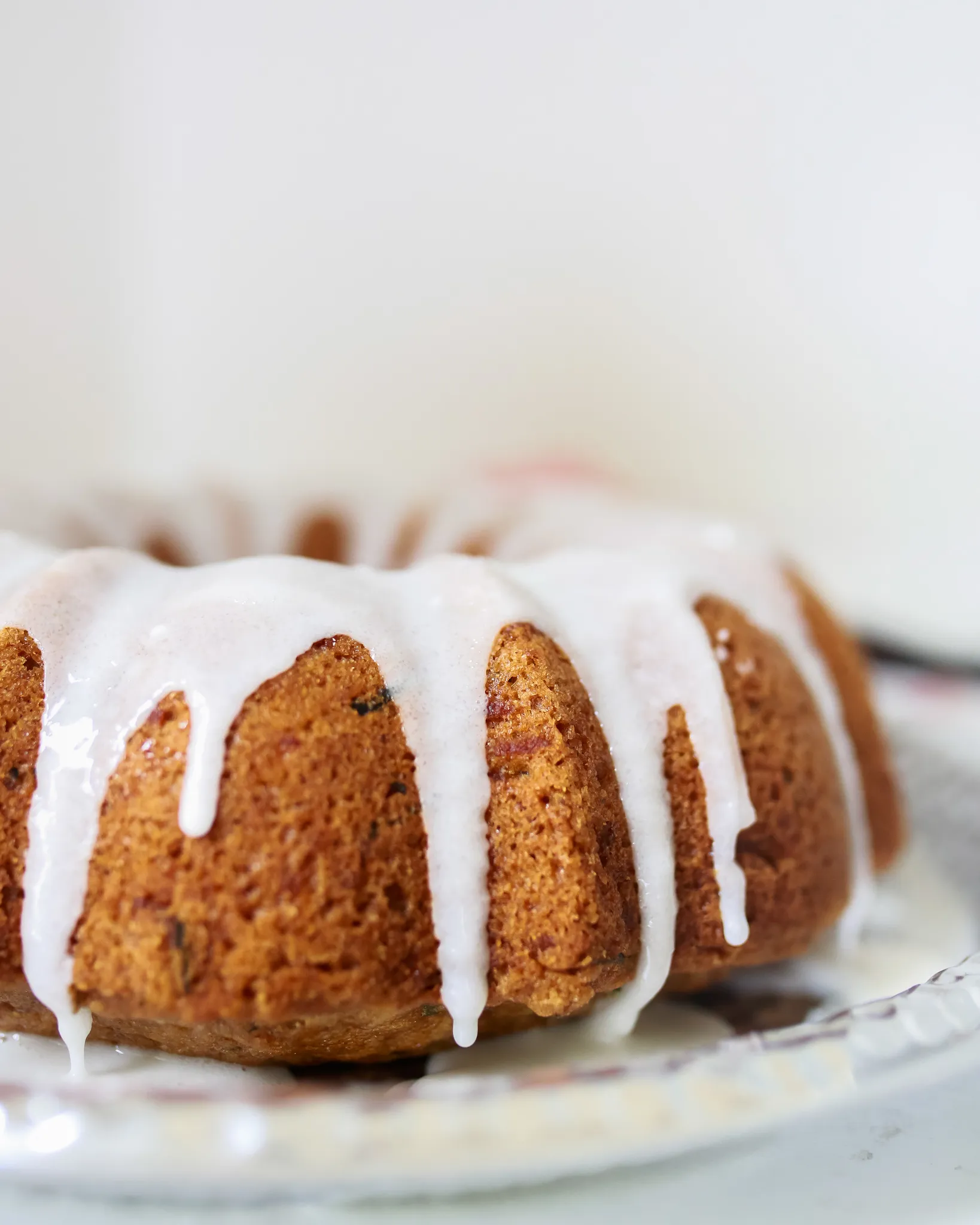 Zucchini Cake with Lemon Glaze