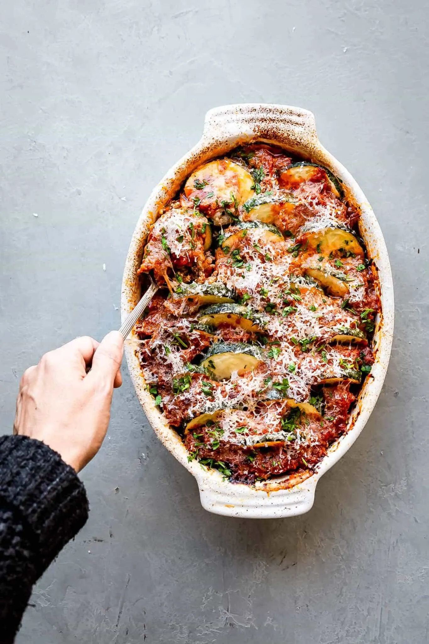 Zucchini Casserole with Sausage