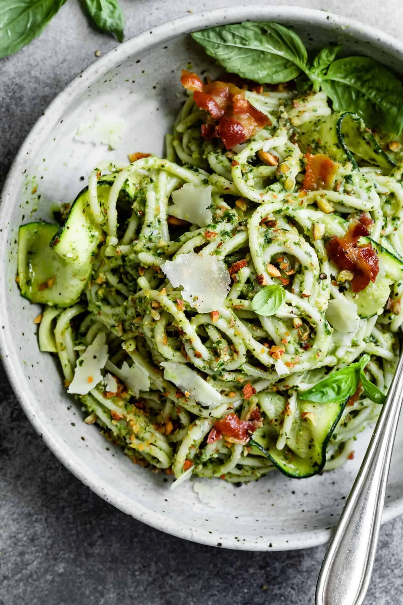 Zucchini and Pesto Pasta