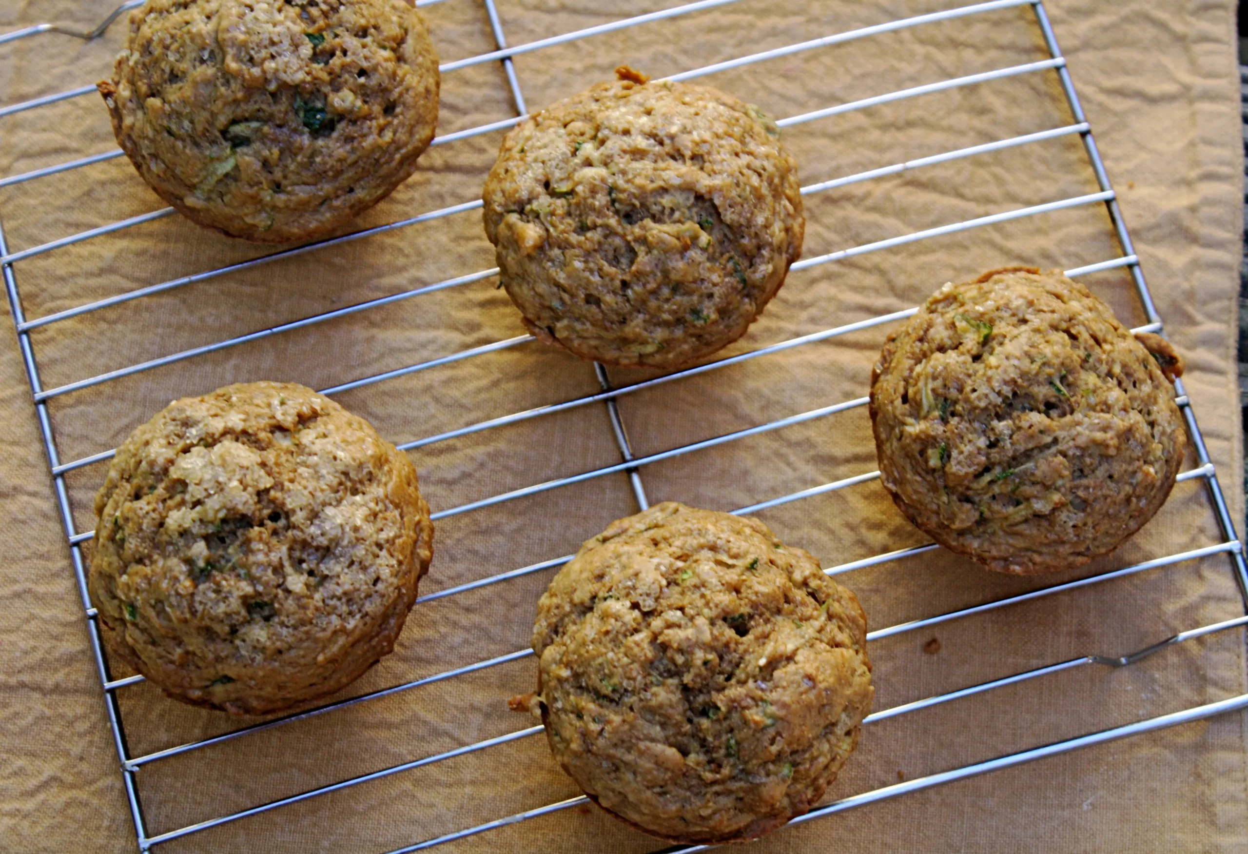 Zucchini and Wheat Germ Muffins