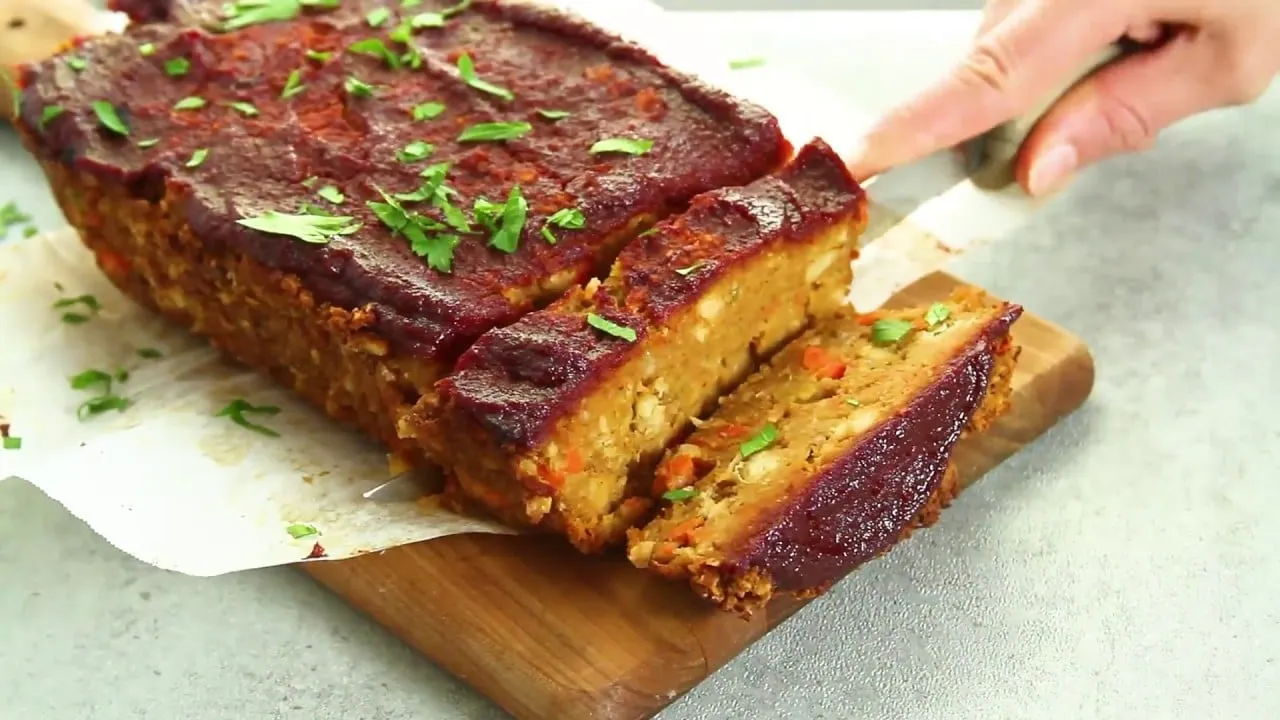 almost classic chickpea vegan meatloaf