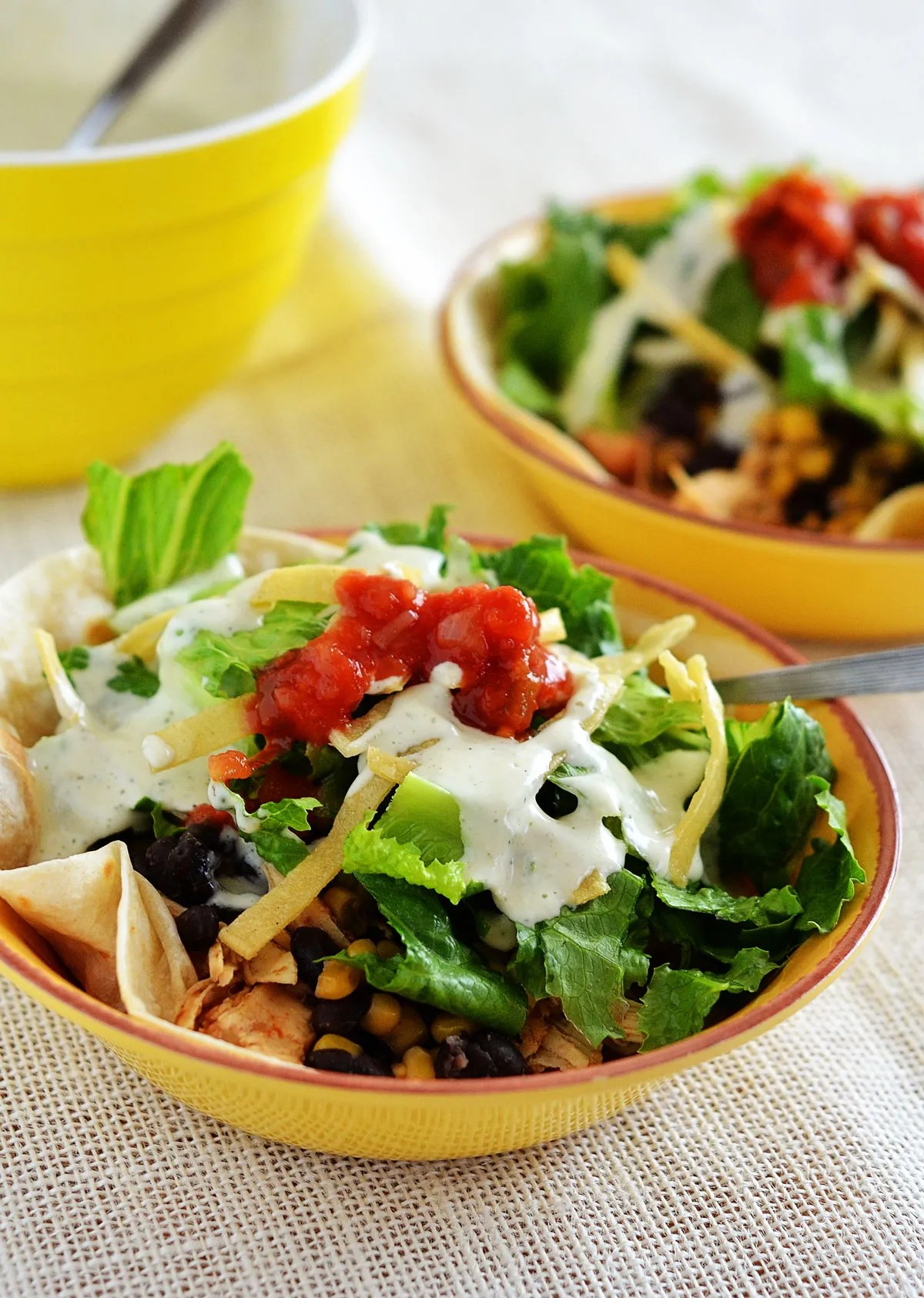 bajio chicken chile salad