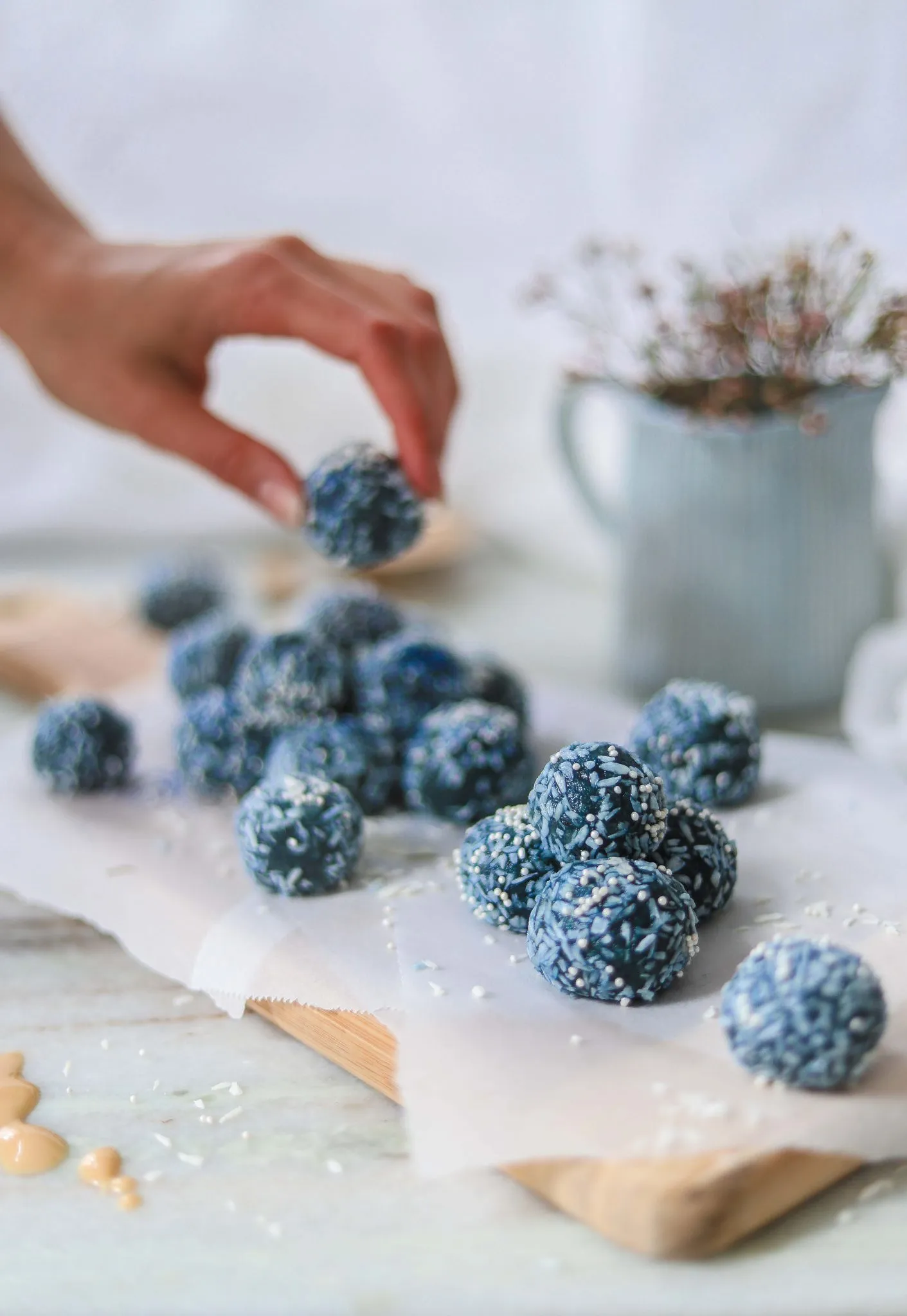 blue balls blue spirulina bliss balls