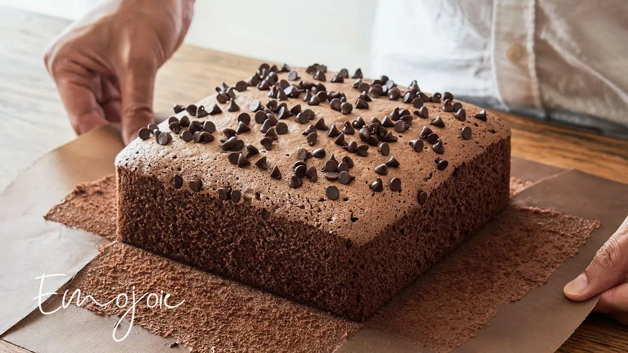 chocolate taiwanese castella cake