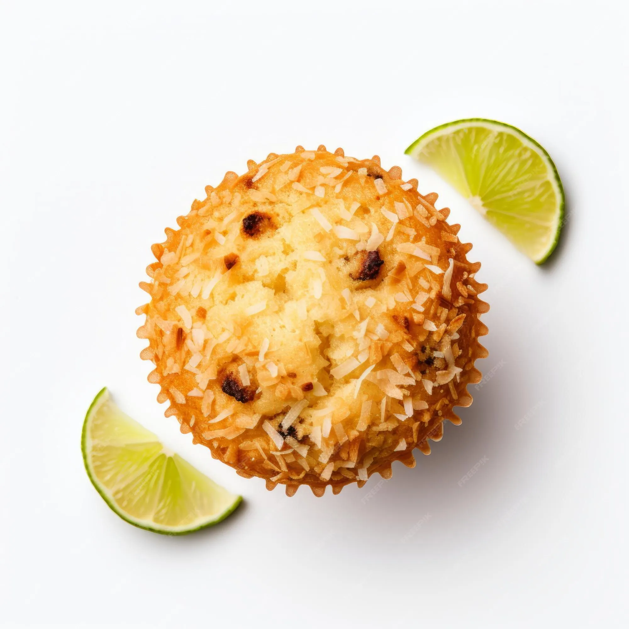coconut lime chocolate chip muffins