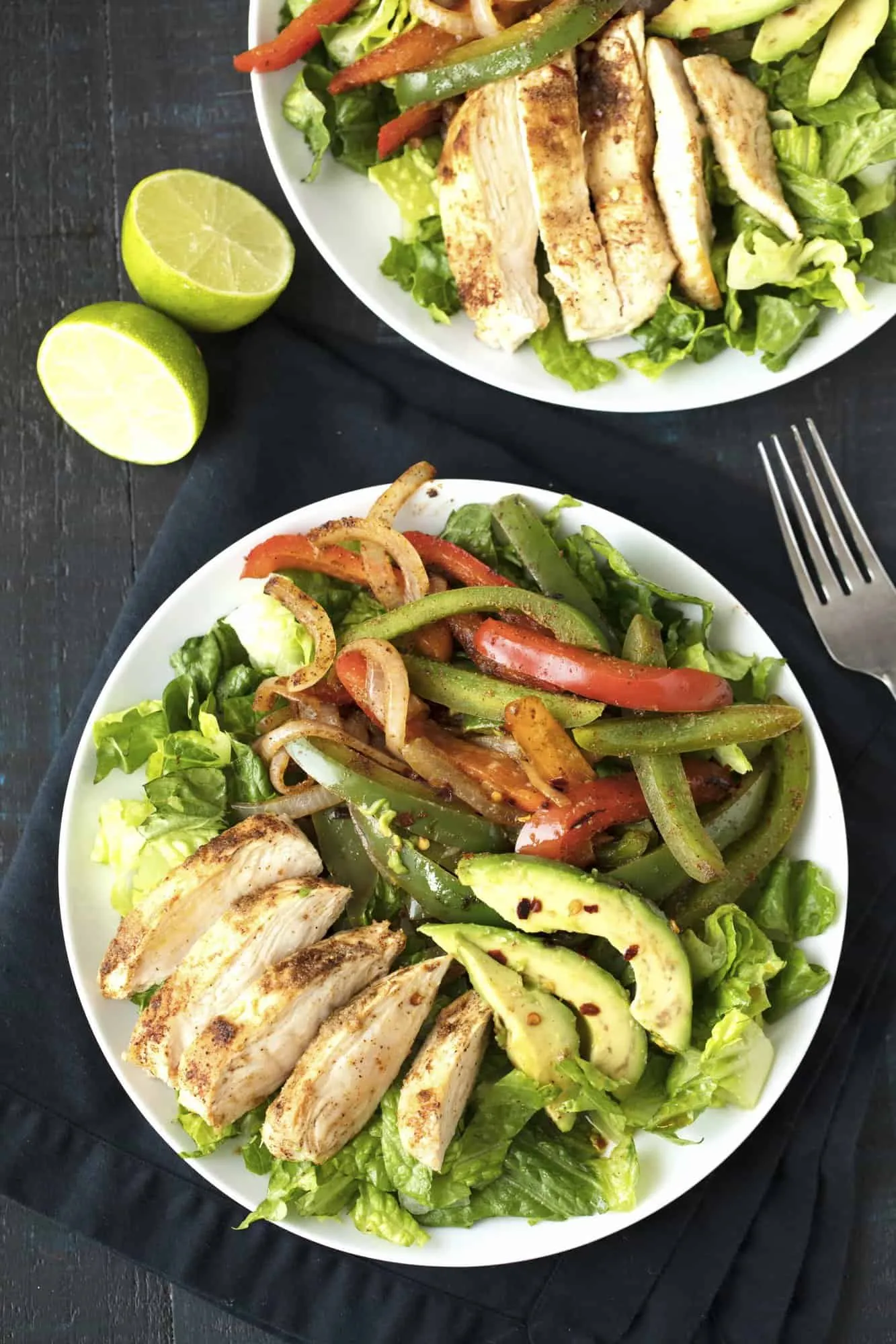 creamy chicken fajita chopped salad