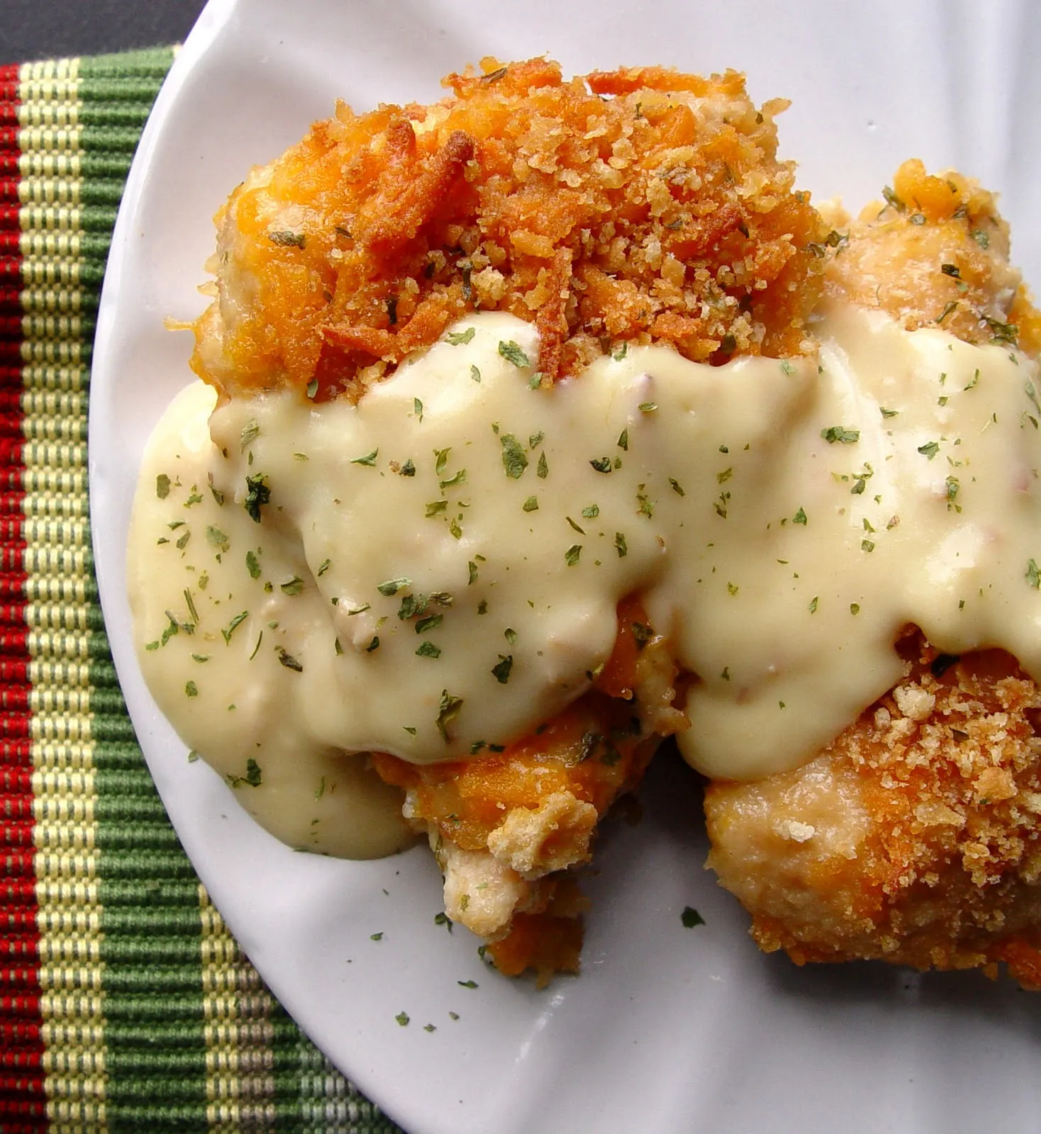 crispy baked cheddar chicken
