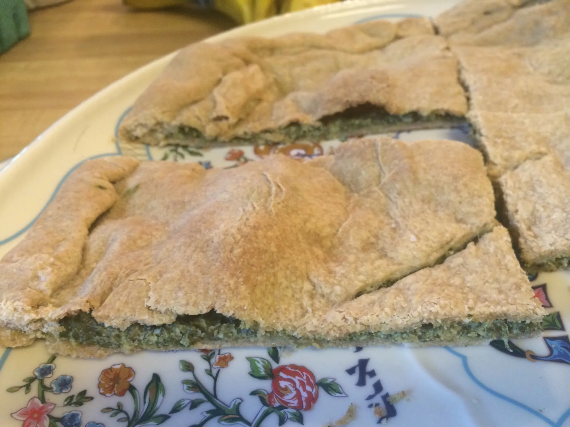 ligurian torta with kale and potato