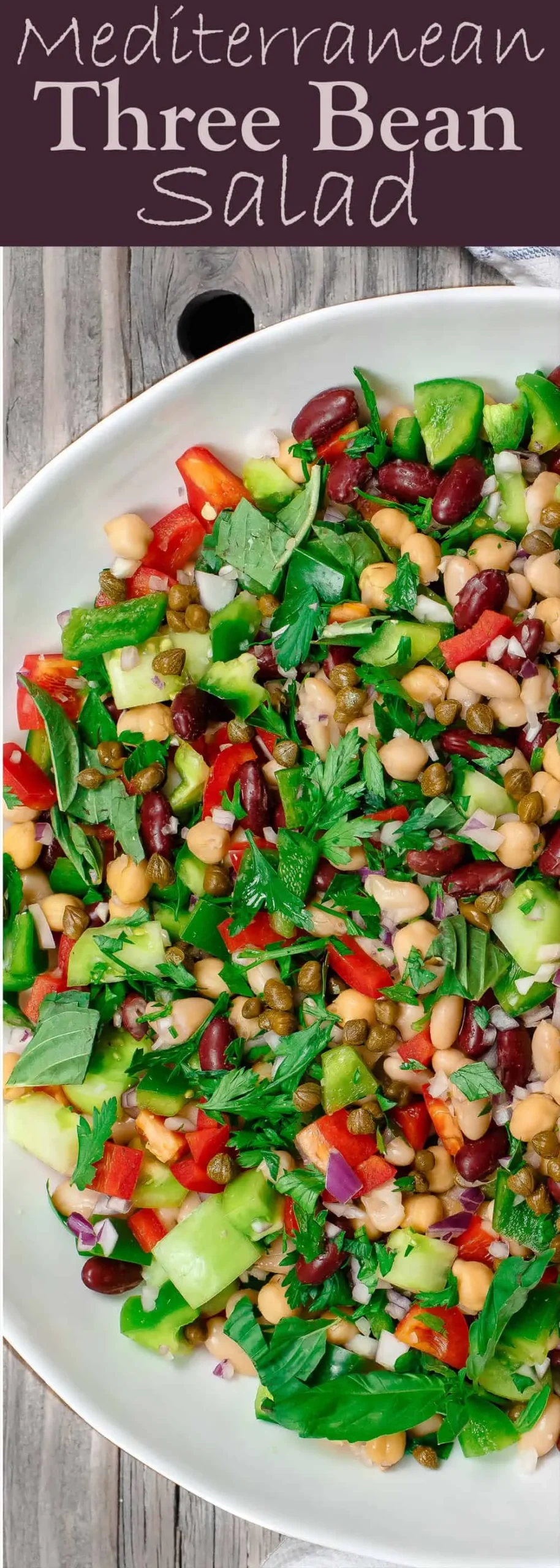 mediterranean three bean salad
