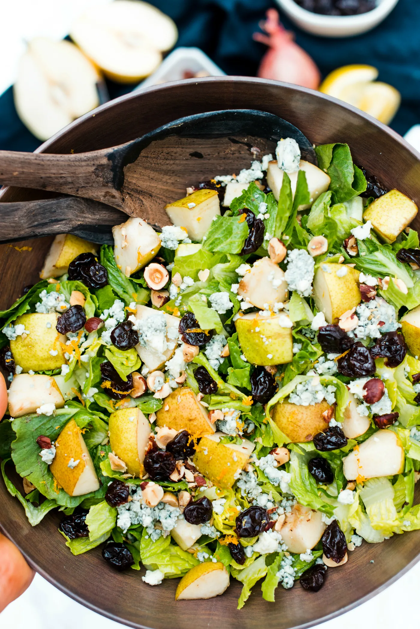 pear and blue cheese salad donna