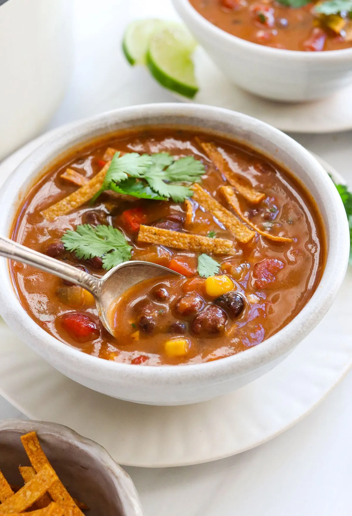 quinoa vegan tortilla soup