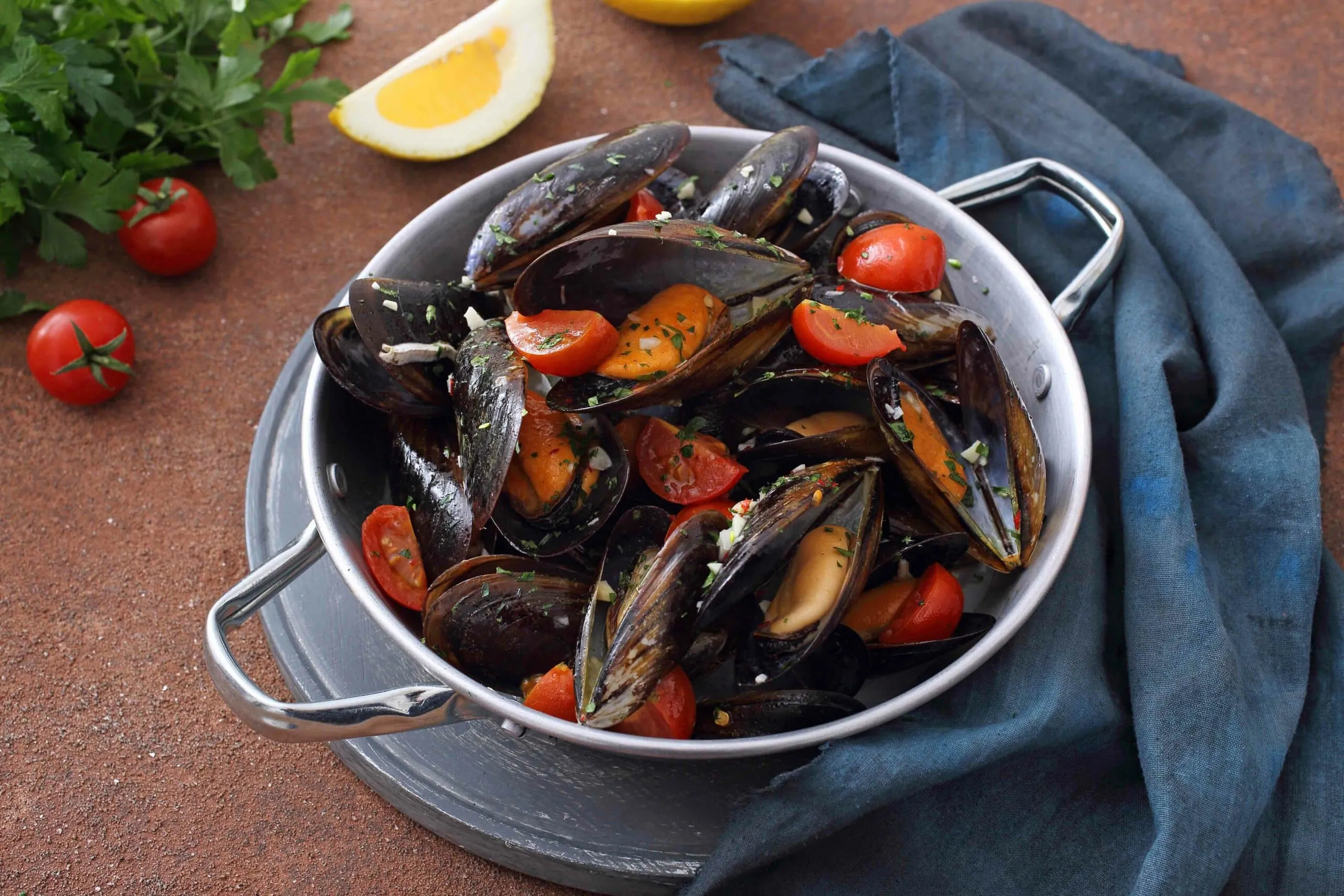 rustic tuscan mussel stew