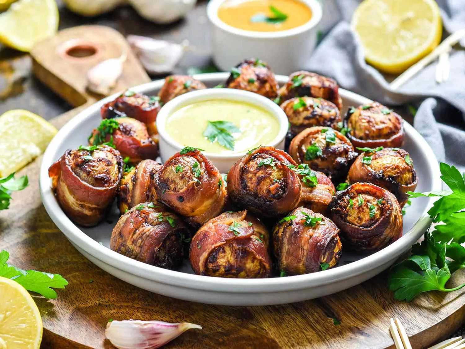 smoky bacon wrapped baby potatoes