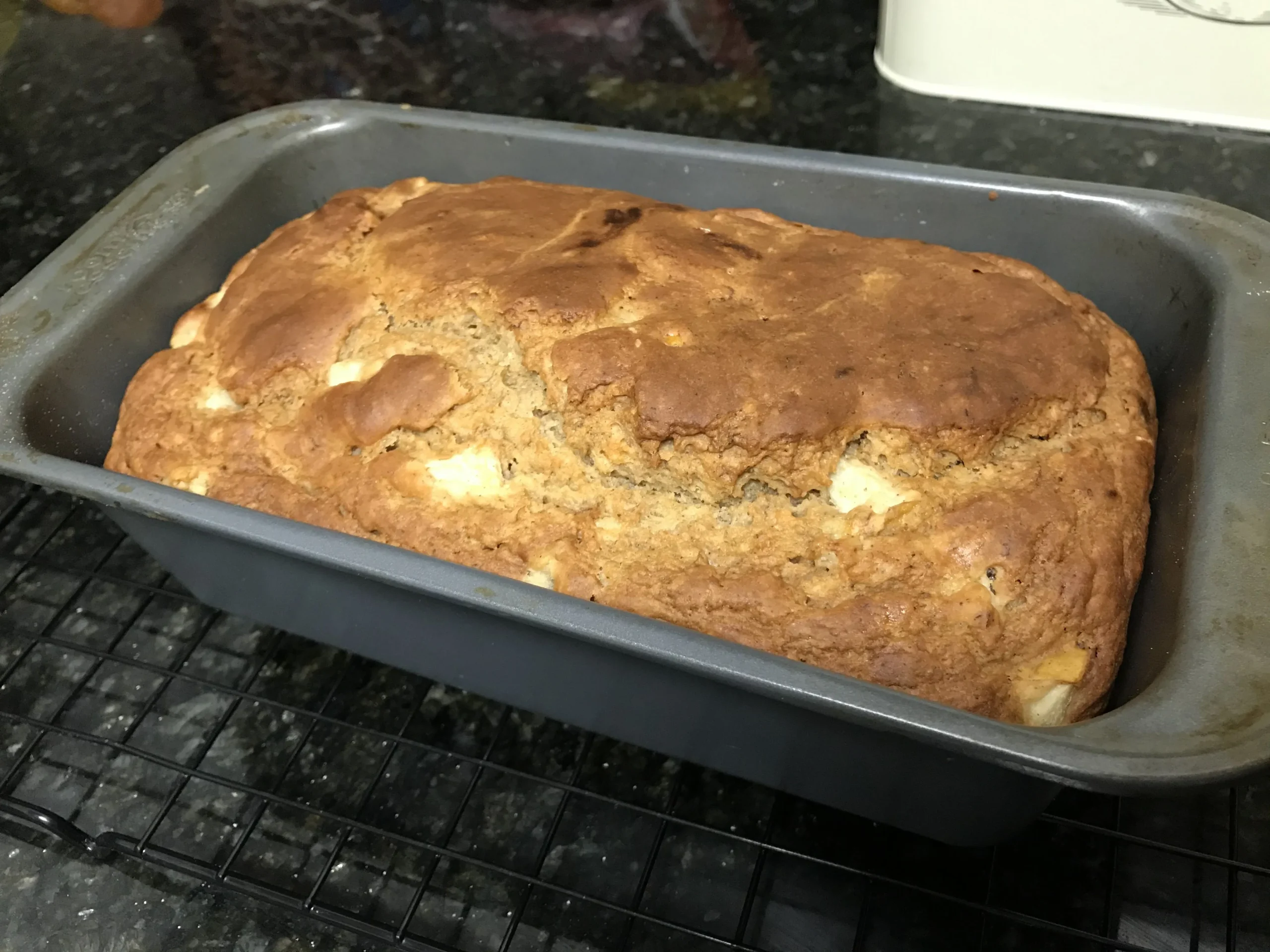 spiced pear and yogurt bread