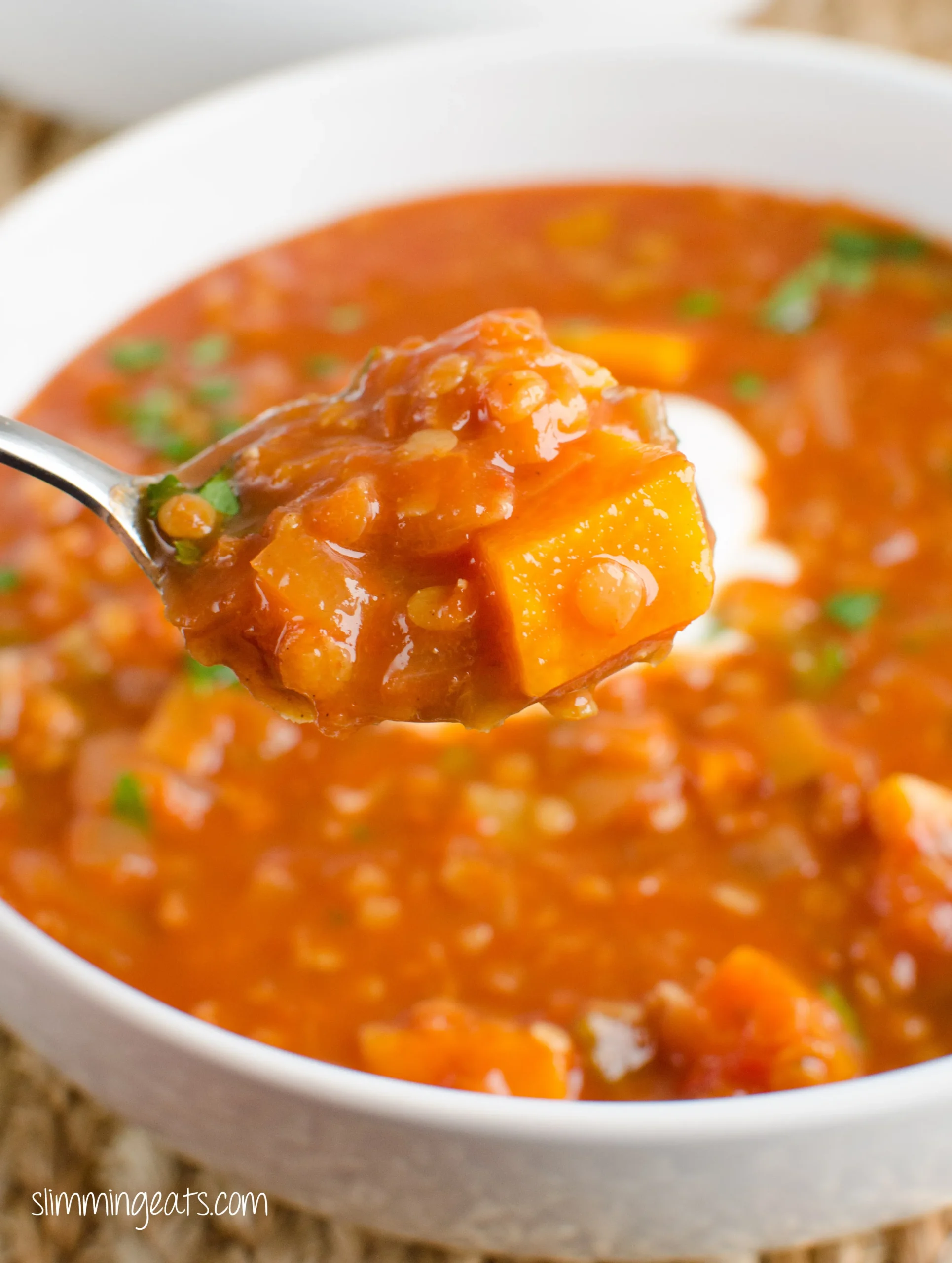 spicy lentil and tomato soup
