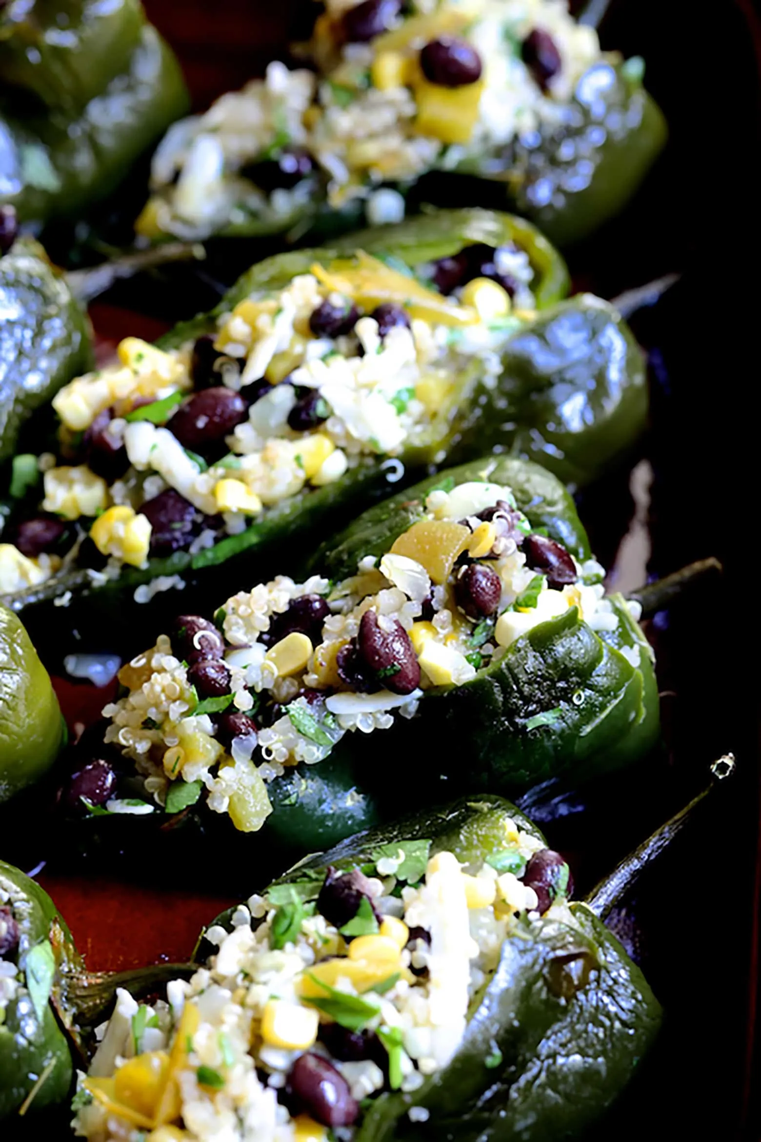 stuffed poblano peppers with black beans quinoa