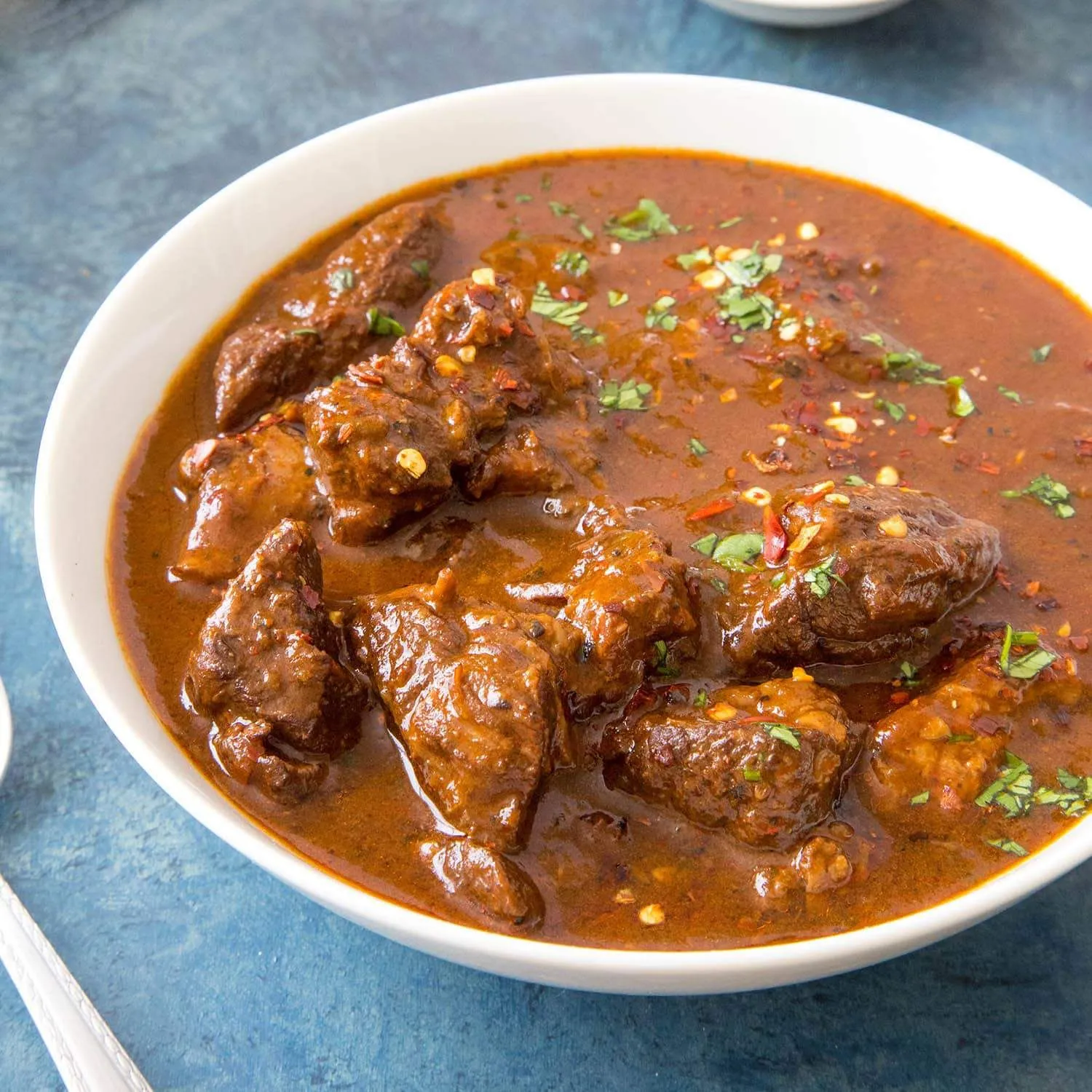 verduras y chili con carne mexican meat stew